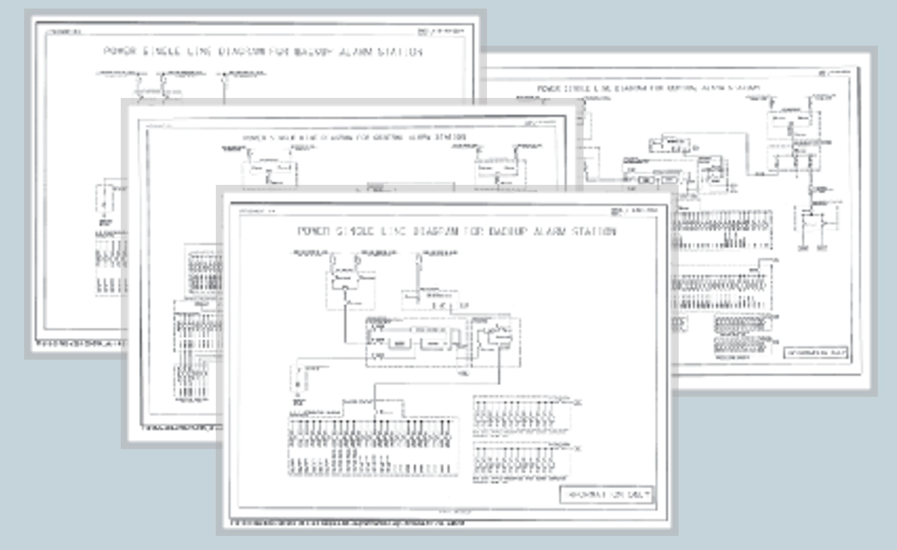 발전소 전기분야 설계 이미지